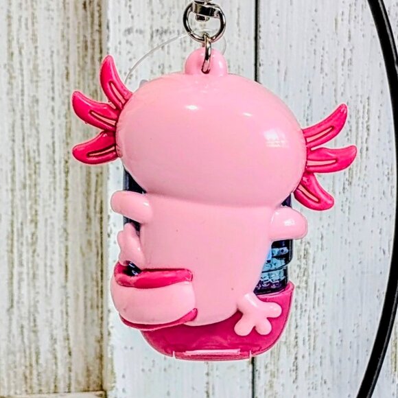 Bath and Body Works Pink Axolotl Pocketbac Hand Sanitzer Holder - Picture 2 of 4